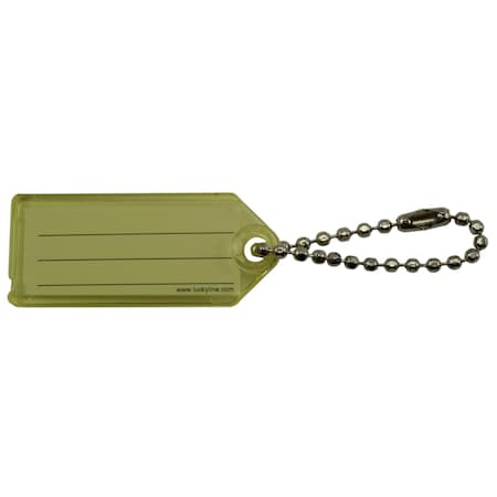 Midwest Fastener Green Plastic Key Tags with Chains 5PK 35544